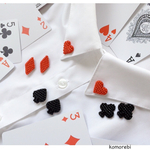 ビーズ刺繍 襟ピン 🃏