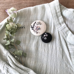 刺繍ブローチ　2個セット