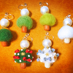 ＊再…販＊Mushroom Tree&初雪のXmas Treeイヤリング
