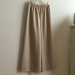 カシミヤウールBEで作ったワイドパンツ