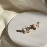 Butterfly pierce シンプル ゴールド 韓国