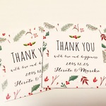 【セルフカット】Thank you tag＊15枚セット＊クリスマス