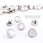 ミニシャンクボタン 12mm【Triangle moonstone 】 10個