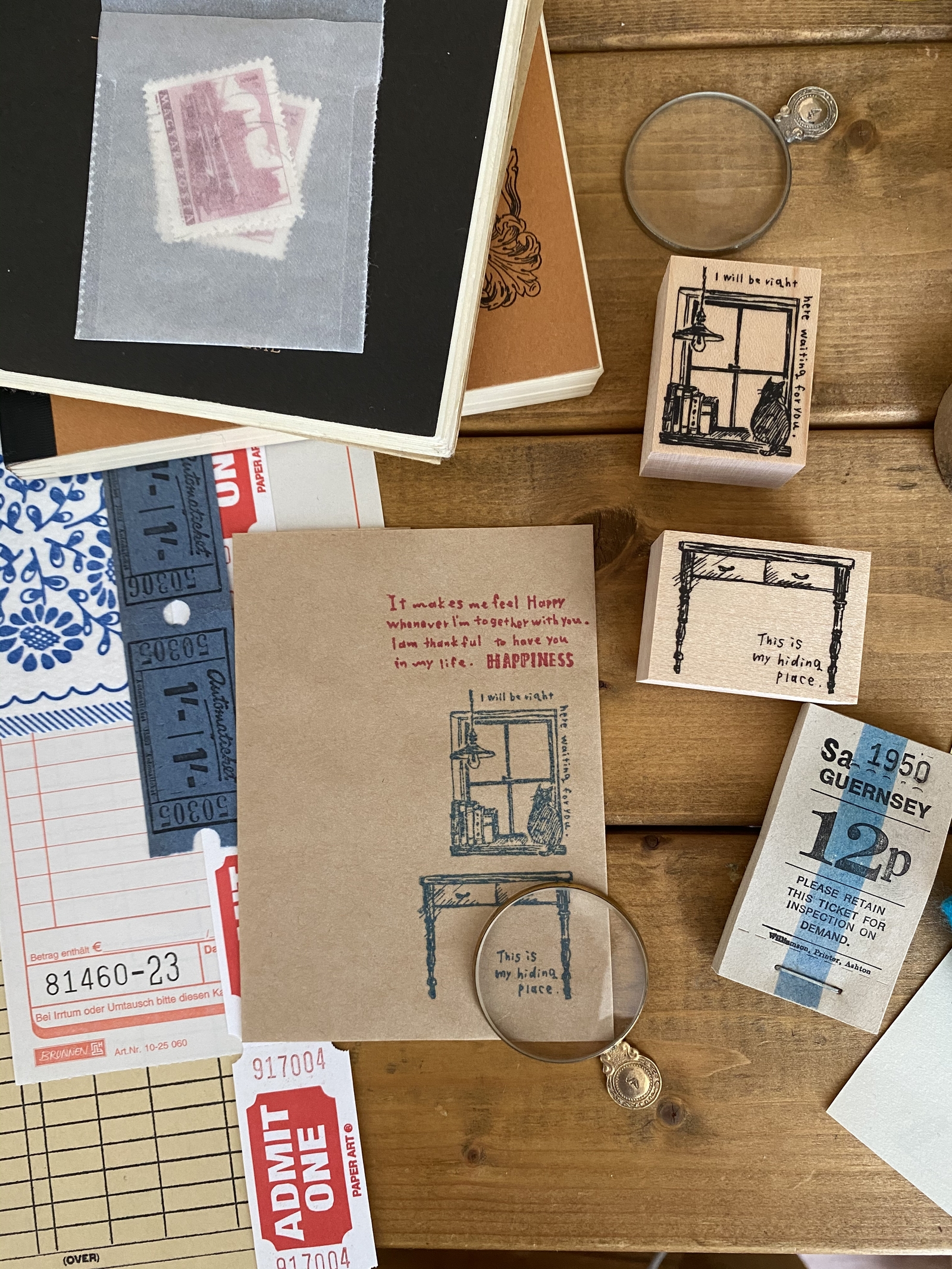 k23 窓 〈模様替えスタンプ〉/ラバースタンプ/スタンプ/くぼみの木