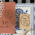  k11   吹き出しThank you  /ラバースタンプ/スタンプ/くぼみの木/kubominoki