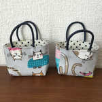 ミニチュアギフトバッグ2点セット＜おしゃれ猫＞