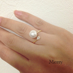 コットンパールのフォークリング♡No.2