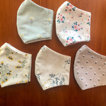 大人用　立体布マスク　花柄　デコレクションズ《接触冷感オプション可》