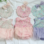 【半額SALE】リバティ チュールロンパース