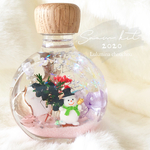再販【残６】 ◉ 手作りキット クリスマスハーバリウム《 スノーキット 》オリジナルテキスト付 ◉ ハーバリウムキット