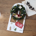☆フレーム付きクリスマスリースアレンジ☆ プリザーブドフラワー