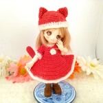 オビツ11サイズにゃんにゃんサンタ服セット