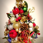 小さなホワイトクリスマスツリー