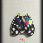 マットチェックのかぼちゃパンツ《ポケット付き》  