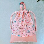 お着替え袋 [バレリーナ]  25×30 持ち手付き 裏地なし