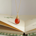 天然石レッドアゲート14kgfネックレス