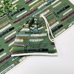 在庫限り】簡単ループ 歴代の列車柄カーキ色 40×60 ランチョンマット＆巾着袋 給食セット 英字柄 男の子 電車柄 ランドセルフック