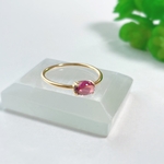 ピンクトルマリン＊petit oval ring＊