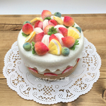 フェルト染め🍓🍊フルーツケーキ(小物入れ) 11
