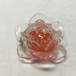 ガラスのバラ　レッド（泡入り）