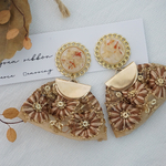 刺繍リボン*̣̩⋆̩渋めボルドー♡