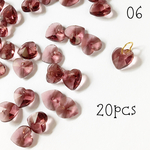 【送料無料】 Crystal Heart 20pcs＊06 Rose glay