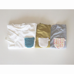 手編みポケット長袖Tシャツ