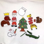 知育玩具　クリスマスパネルシアター