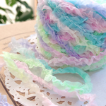 手染め素材♡なみなみワイドギャザーフリル　15g