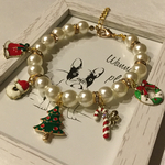 クリスマスチャームの犬用ネックレス🎄