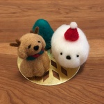 クリスマス飾り（羊毛フェルト置物）