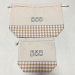 うさぎ 入園 入学 お弁当袋 コップ袋 刺繍