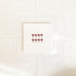 【ファブリックパネル】刺繍　クロスステッチ　お花