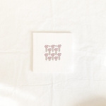 【ファブリックパネル】刺繍　クロスステッチ　お花