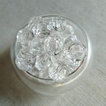 10mm　六角形カットのアクリル粒ボタン　40個　P700 