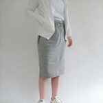 裏起毛ジャージースカート＜グレー＞