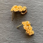 2pic☆繊細薔薇ゴールドピアス☆No.130