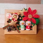 【ritsupooh様御予約品】🎄キジネコちゃん達のクリスマス🎄羊毛フェルト