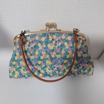 【スカイフル】長財布 ミナペルホネン skyful シルク  親子がま口