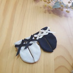 handmade blythe リボン付き4cmソックス 2足組