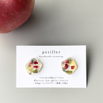 🍎りんごのきもち🍏　五角形イヤリング　ピアス