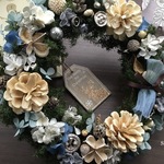  * White nuts Christmas wreath  * II クリスマス リース  ギフト