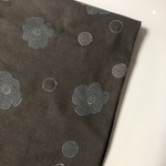 刺繍生地　こげ茶