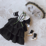 黒い森のドレス 3点set チャコールグレー
