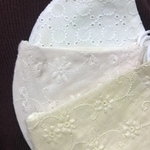 【仕立て屋さんのマスク♪】　新カラー入りました！立体レースマスク　裏地シルク　小顔効果　口元ワイヤー入り