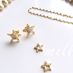 再販♡パール&スワロフスキーstarearring♡
