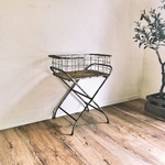 ■アイアン ワゴンバスケット スタンドラック■