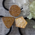 ◆Citrine◆ 天然石のヘアゴム ◆○or△or五角形◆