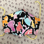 送料無料꙳★*ﾟ秋用マスク/大人用/プレゼントにも/猫柄/かわいい/冬用/爽やか/手作りマスク/ハンドメイド/猫マスク