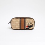 ハートパンダ刺繍・ショルダーポーチ・ロング　